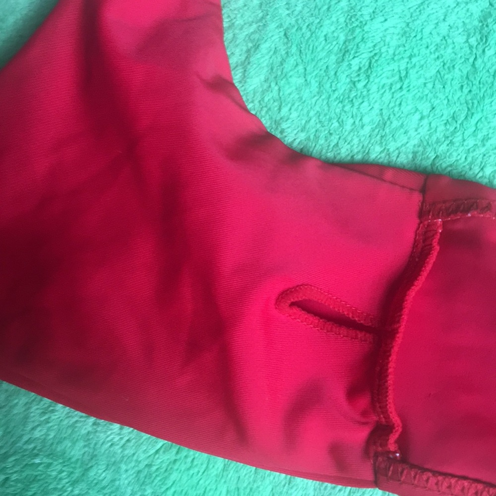 Zaful Forever Young Front Tie Red Bikini Top - Picture 9 of 12